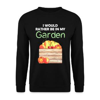 Jardin Drôle de dicton Jardinier amateur Idée cadeau - Sweat-shirt Unisexe - noir - Devant - Alina (178cm) & Michal (187cm)