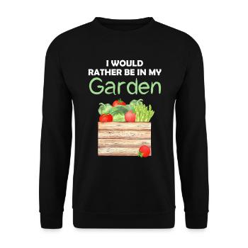Jardin Drôle de dicton Jardinier amateur Idée cadeau - Sweat-shirt Unisexe - noir - Devant - Alina (178cm) & Michal (187cm)