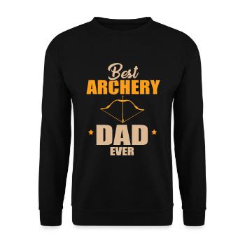 Meilleur papa de tir à l’arc - Sweat-shirt Unisexe - noir - Devant - Alina (178cm) & Michal (187cm)