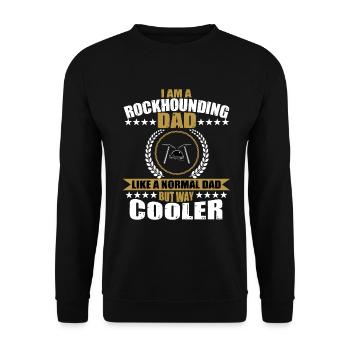 Rockhound Papa - Sweat-shirt Unisexe - noir - Devant - Alina (178cm) & Michal (187cm)