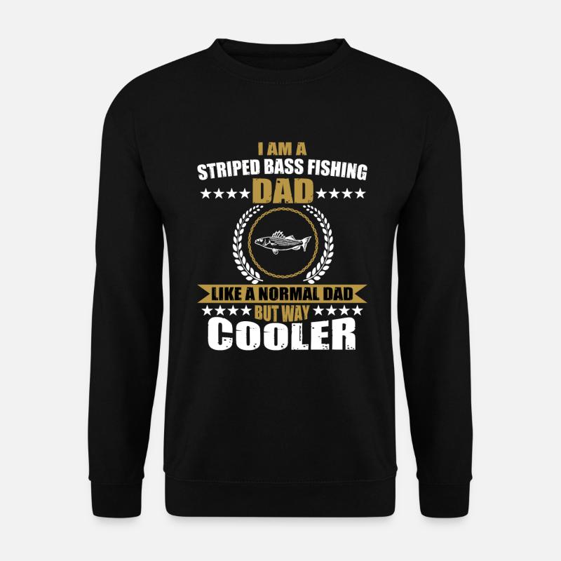 Striped Perch Father - Unisex Sweatshirt - black