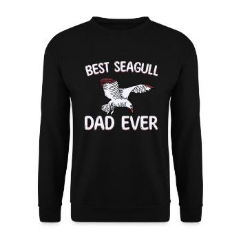 Meilleur père mouette de tous les temps - Sweat-shirt Unisexe - noir - Devant - Alina (178cm) & Michal (187cm)