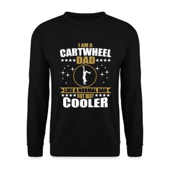 Papa qui bat la roue - Sweat-shirt Unisexe - noir - Devant - Alina (178cm) & Michal (187cm)