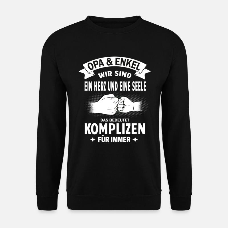 Opa Enkel Enkelkinder Opi Enkelin Komplizen - Unisex Pullover - Schwarz