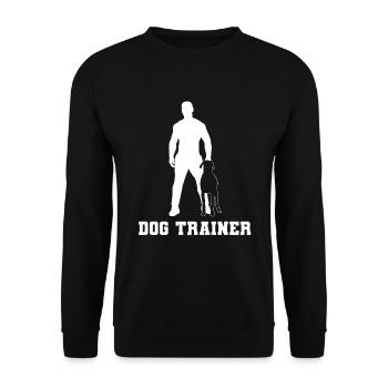 Dog Trainer Hundetrainer - Unisex Pullover - Schwarz - Vorne - Alina (178cm) & Michal (187cm)
