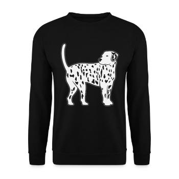 Dalmatian Dog Dog Lovers Gift - Unisex Sweatshirt - black - Front - Alina (178cm) & Michal (187cm)
