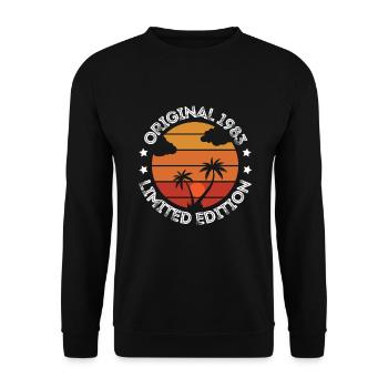 Original 1983 - Design en édition limitée - Sweat-shirt Unisexe - noir - Devant - Alina (178cm) & Michal (187cm)