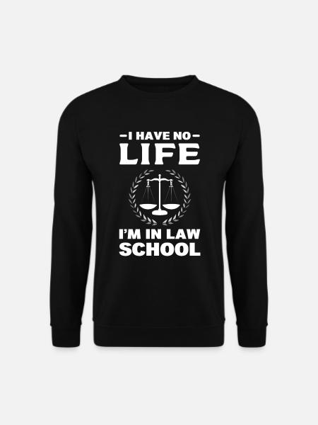 Jurastudent kein Leben Jurastudent - Unisex Pullover - Schwarz