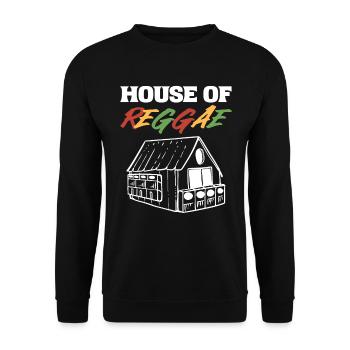 House of Reggae Musicians and Entertainers - Unisex Sweatshirt - black - Front - Alina (178cm) & Michal (187cm)