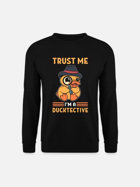 Ducktective Duck Détective privé - Sweat-shirt Unisexe - noir