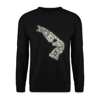 Art des échecs - Sweat-shirt Unisexe - noir - Devant - Alina (178cm) & Michal (187cm)