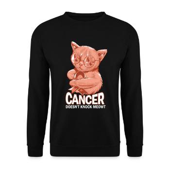 Krebs Besiegt Gebärmutterkrebs Nicht - Unisex Pullover - Schwarz - Vorne - Alina (178cm) & Michal (187cm)