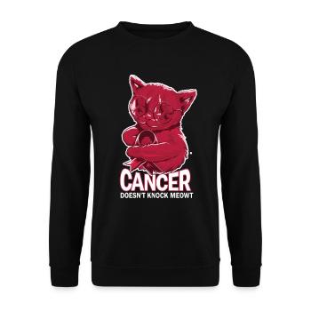 Krebs Klopft Nicht Kopf-hals-krebs - Unisex Pullover - Schwarz - Vorne - Alina (178cm) & Michal (187cm)
