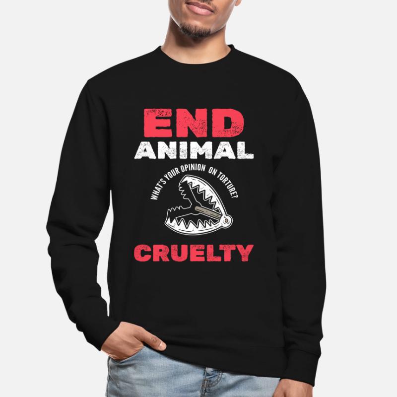 Gegen Tierquälerei Tierbegleiter Unisex Pullover