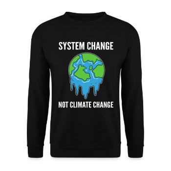 Citations sur le changement climatique Amoureux de la nature - Sweat-shirt Unisexe - noir - Devant - Alina (178cm) & Michal (187cm)