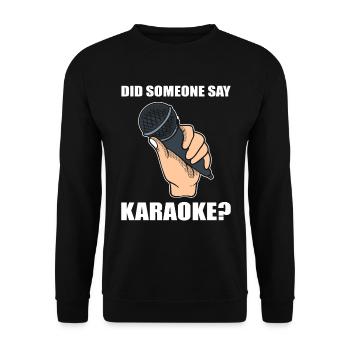 Diva amateur de karaoké - Sweat-shirt Unisexe - noir - Devant - Alina (178cm) & Michal (187cm)