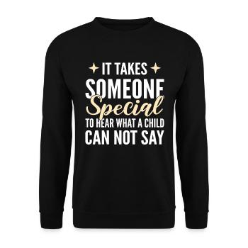 Sprachtherapeut - Unisex Pullover - Schwarz - Vorne - Alina (178cm) & Michal (187cm)