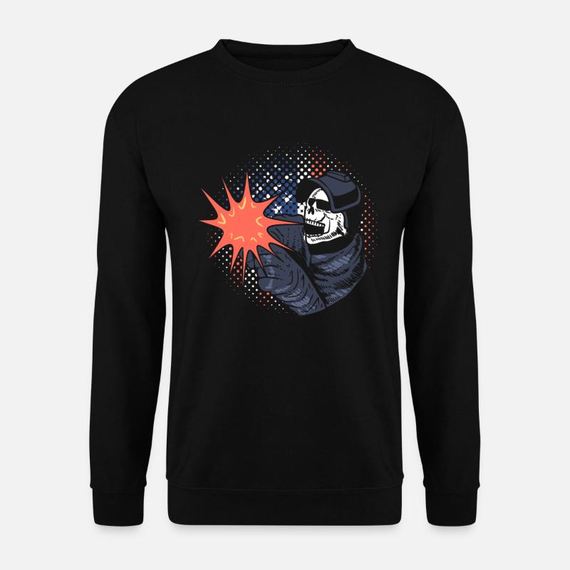 American skull welder - Unisex Sweatshirt - black