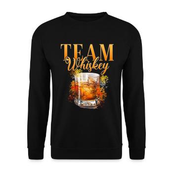 Équipe Whisky Hen Party Barman - Sweat-shirt Unisexe - noir - Devant - Alina (178cm) & Michal (187cm)