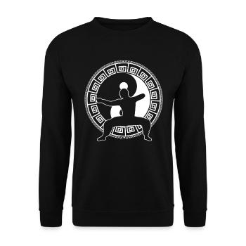 Tai Chi Kampfkunst Tai Chi Praktiker - Unisex Pullover - Schwarz - Vorne - Alina (178cm) & Michal (187cm)