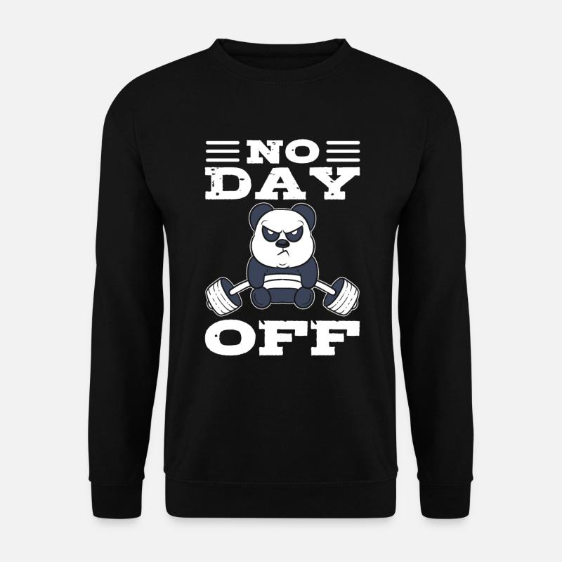 No Day Off Weightlifter - Unisex Sweatshirt - black
