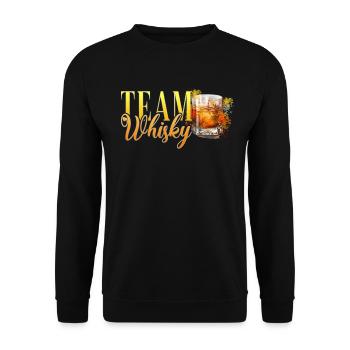 Équipe Whisky Hen Party Barman - Sweat-shirt Unisexe - noir - Devant - Alina (178cm) & Michal (187cm)