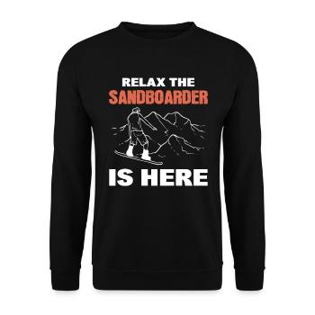 Sandboard sports - Unisex Sweatshirt - black - Front - Alina (178cm) & Michal (187cm)