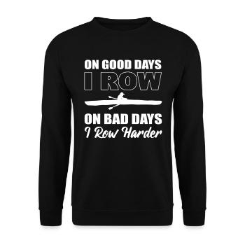 Kayakistes rameurs - Sweat-shirt Unisexe - noir - Devant - Alina (178cm) & Michal (187cm)
