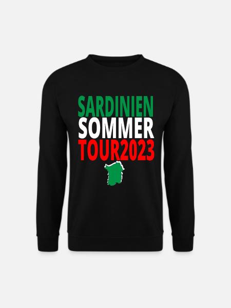Sardinien Tour 2023 Urlaub T-Shirt Sommer - Unisex Pullover - Schwarz