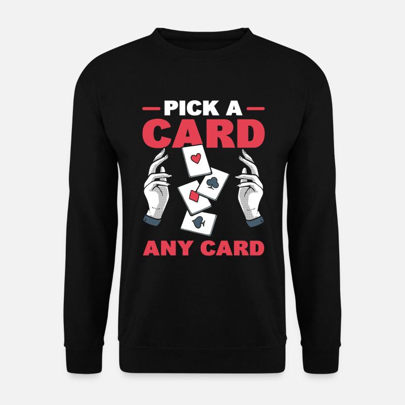 Cool Card Magician Wizard - Sweat-shirt Unisexe - noir