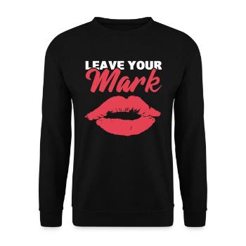 Leave Your Mark Maskenbildner - Unisex Pullover - Schwarz - Vorne - Alina (178cm) & Michal (187cm)