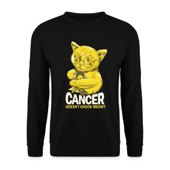 Le cancer ne frappe pas le sarcome cancer des os - Sweat-shirt Unisexe - noir - Devant - Alina (178cm) & Michal (187cm)