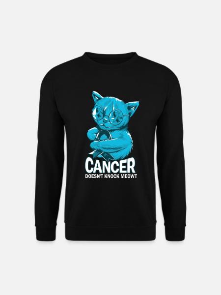 Cancer Cat Prostate Cancer - Unisex Sweatshirt - black