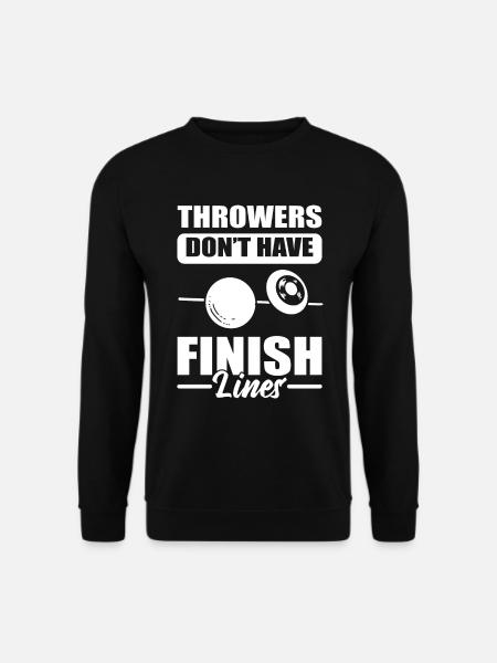 Throwers Don't Have Finish Lines Springen - Unisex Pullover - Schwarz