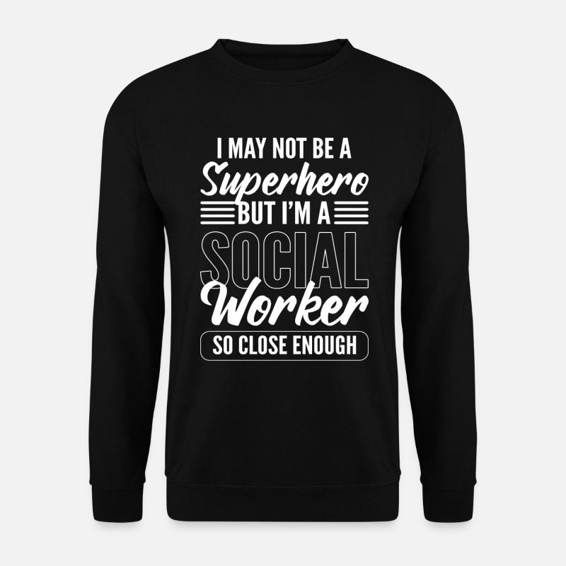 Superhelden-Sozialarbeiter Berater - Unisex Pullover - Schwarz