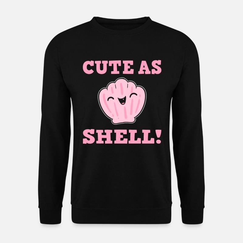 Muschel Wortspiel Thalassophile - Unisex Pullover - Schwarz
