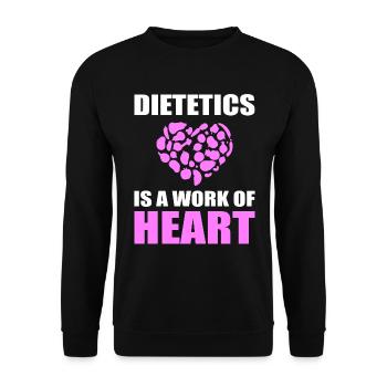 Herzwerk Formateur en santé - Sweat-shirt Unisexe - noir - Devant - Alina (178cm) & Michal (187cm)