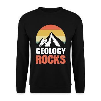 Géologie Roches Géologue - Sweat-shirt Unisexe - noir - Devant - Alina (178cm) & Michal (187cm)