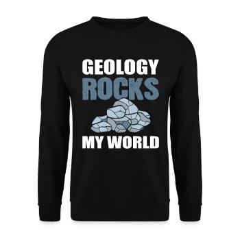 La géologie berce mon collectionneur de pierres du monde - Sweat-shirt Unisexe - noir - Devant - Alina (178cm) & Michal (187cm)
