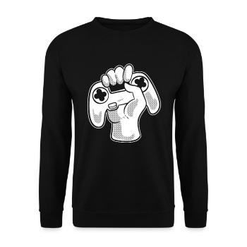 Contrôleur de jeu vidéo Computer Freak - Sweat-shirt Unisexe - noir - Devant - Alina (178cm) & Michal (187cm)