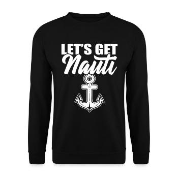 Prenons Nauti Ship Captain - Sweat-shirt Unisexe - noir - Devant - Alina (178cm) & Michal (187cm)