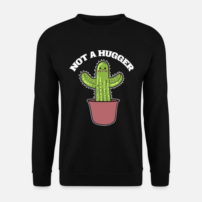 Not A Hugger Loner - Unisex Sweatshirt - black