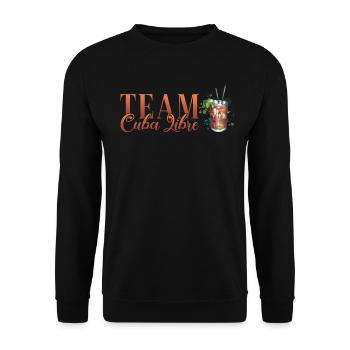 Team Cuba Libre Cocktail Barman - Sweat-shirt Unisexe - noir - Devant - Alina (178cm) & Michal (187cm)