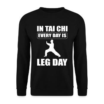 Tai Chi Kampfkunst Tai Chi Meister - Unisex Pullover - Schwarz - Vorne - Alina (178cm) & Michal (187cm)