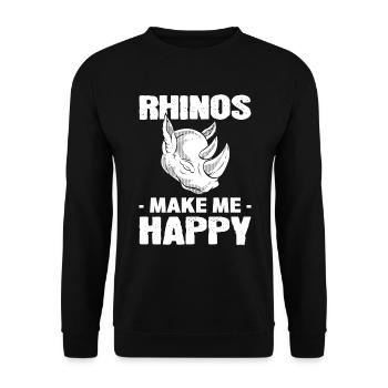Safari Tierliebhaber Tierpfleger - Unisex Pullover - Schwarz - Vorne - Alina (178cm) & Michal (187cm)