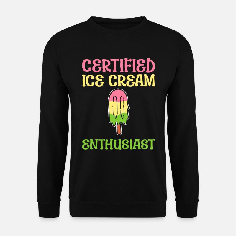 Eisliebhaber - Unisex Pullover - Schwarz