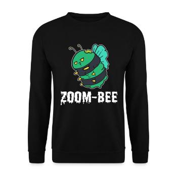 Zoom-bee Bienen Imker - Unisex Pullover - Schwarz - Vorne - Alina (178cm) & Michal (187cm)