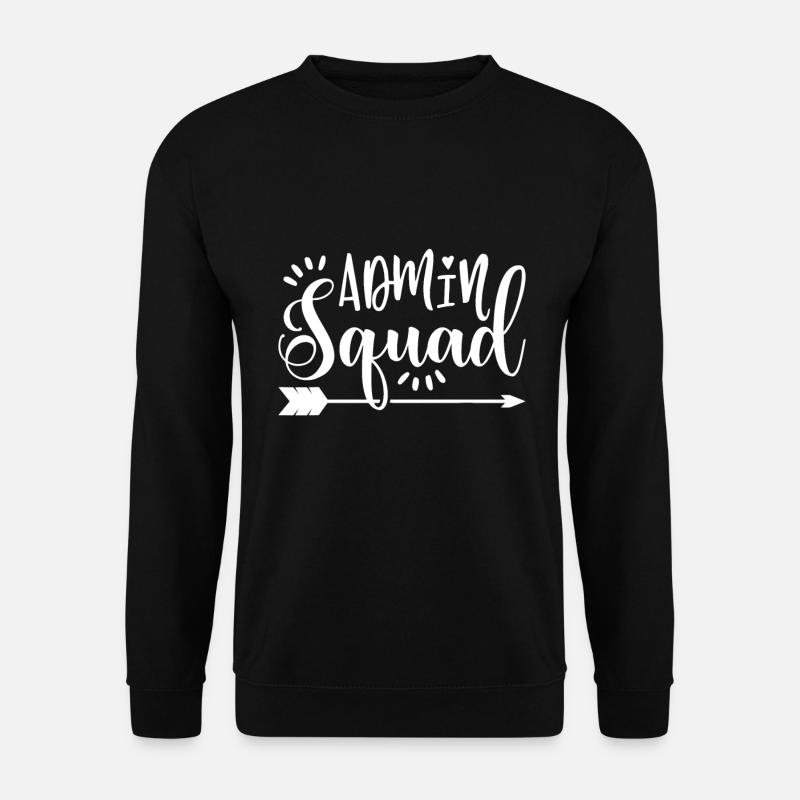 Schul-Admin-Geschenk-Admin-Squad - Unisex Pullover - Schwarz