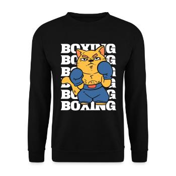 Boxing Boxschiedsrichter - Unisex Pullover - Schwarz - Vorne - Alina (178cm) & Michal (187cm)