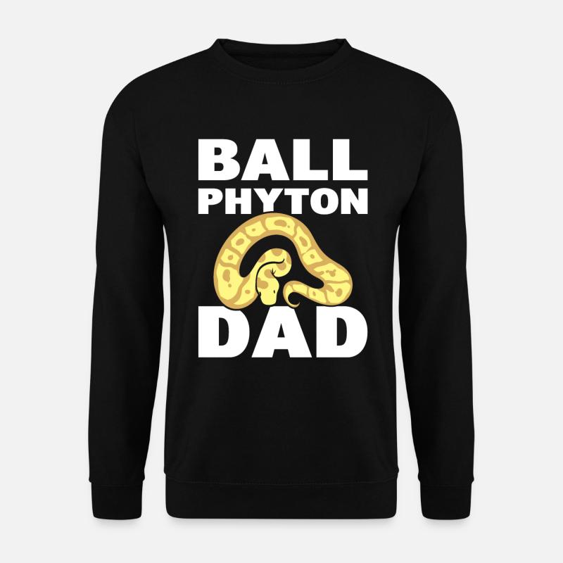 Ball Python Dad Serpentologe - Unisex Pullover - Schwarz